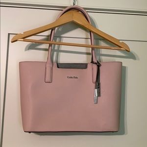 Calvin Klein soft pink purse